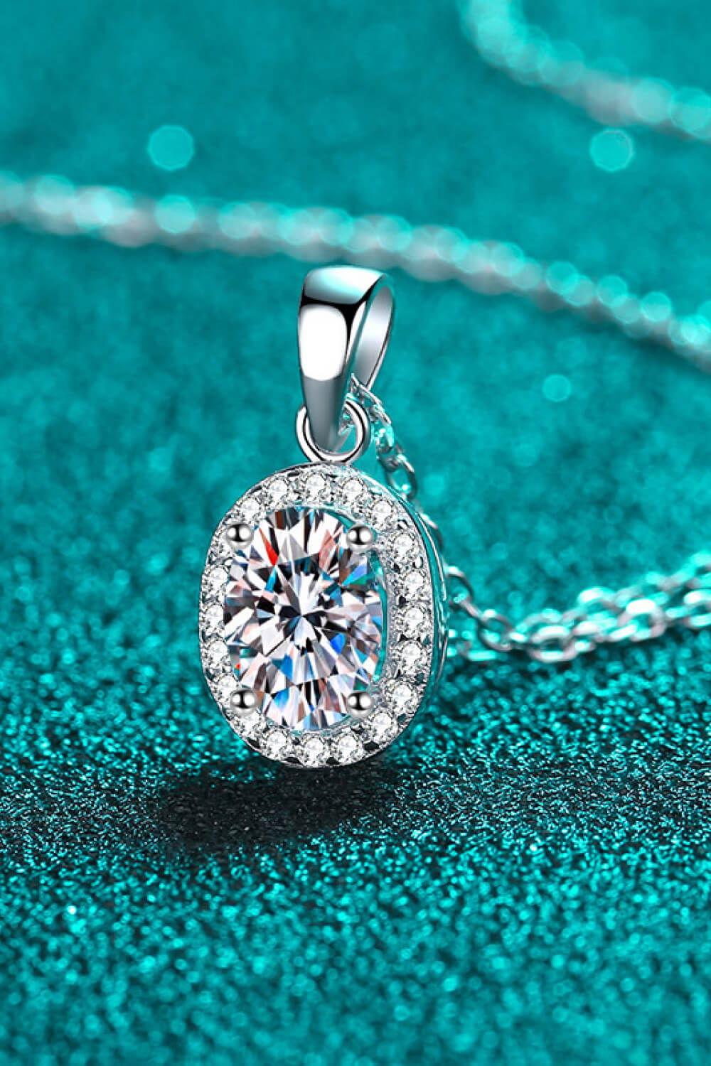 Collier pendentif en moissanite Be The One 1 carat