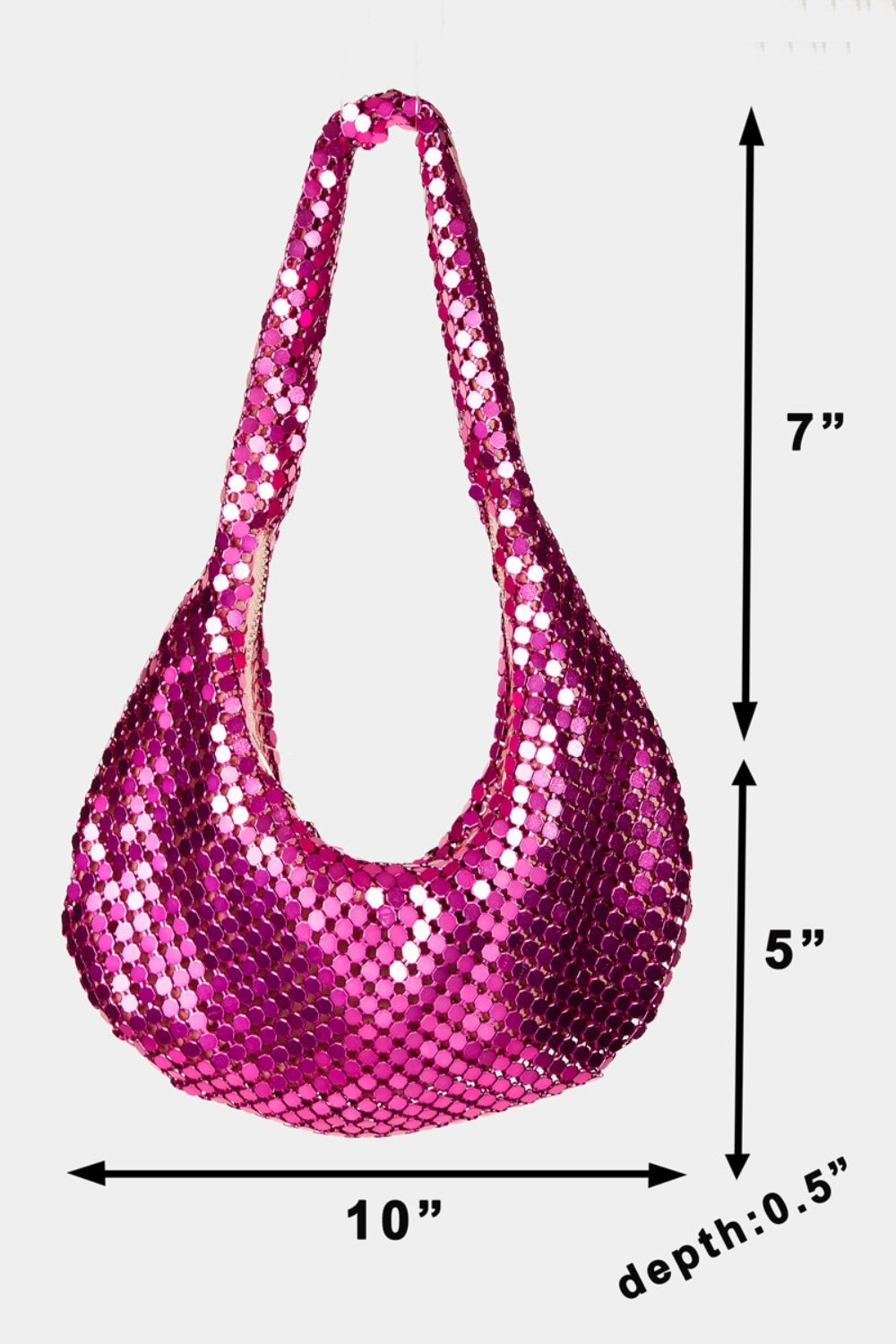 Sac à main à paillettes Fame Disc