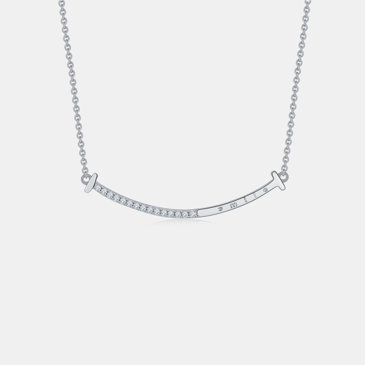 Collier en argent sterling 925 avec moissanite