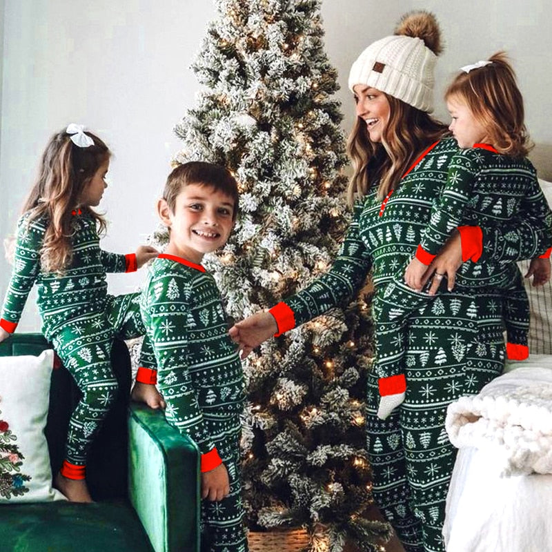 Ensemble de pyjamas de Noël pour la famille, vêtements assortis pour mère, père et enfants