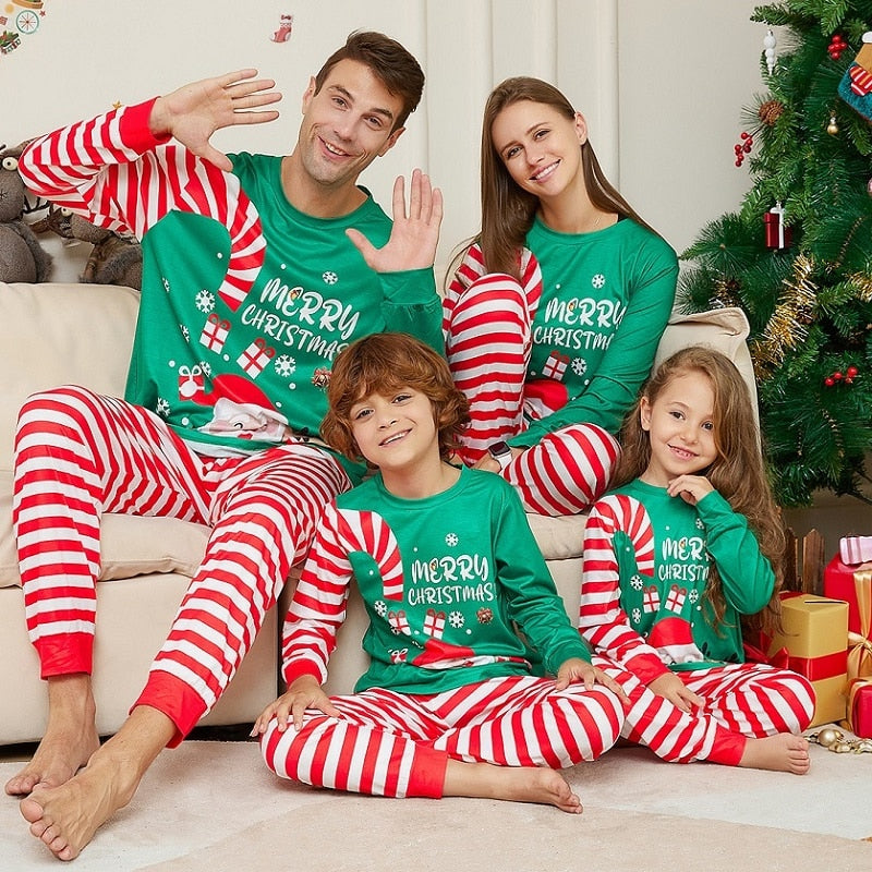 Pyjamas de Noël assortis pour toute la famille, tenues pour adultes, enfants et bébés