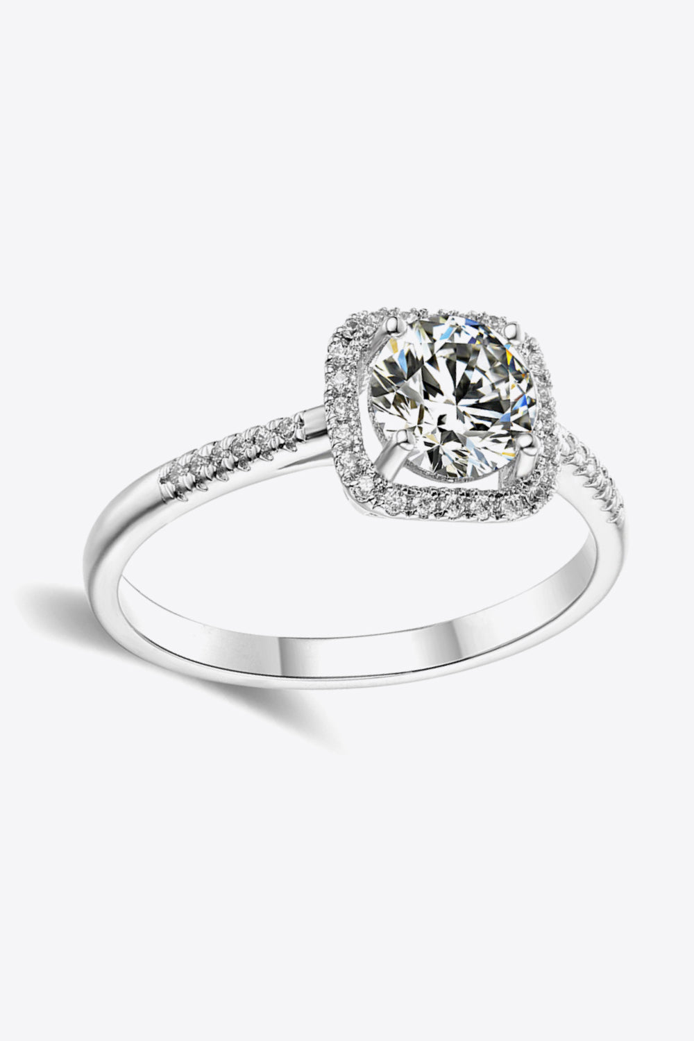 Bague en zircon moissanite 1 carat