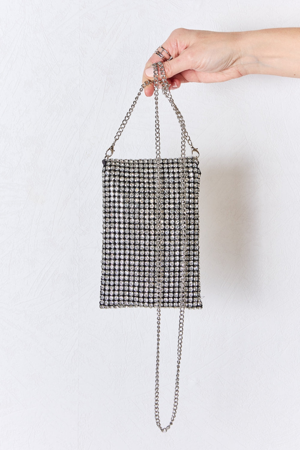 Mini sac bandoulière à strass Forever Link