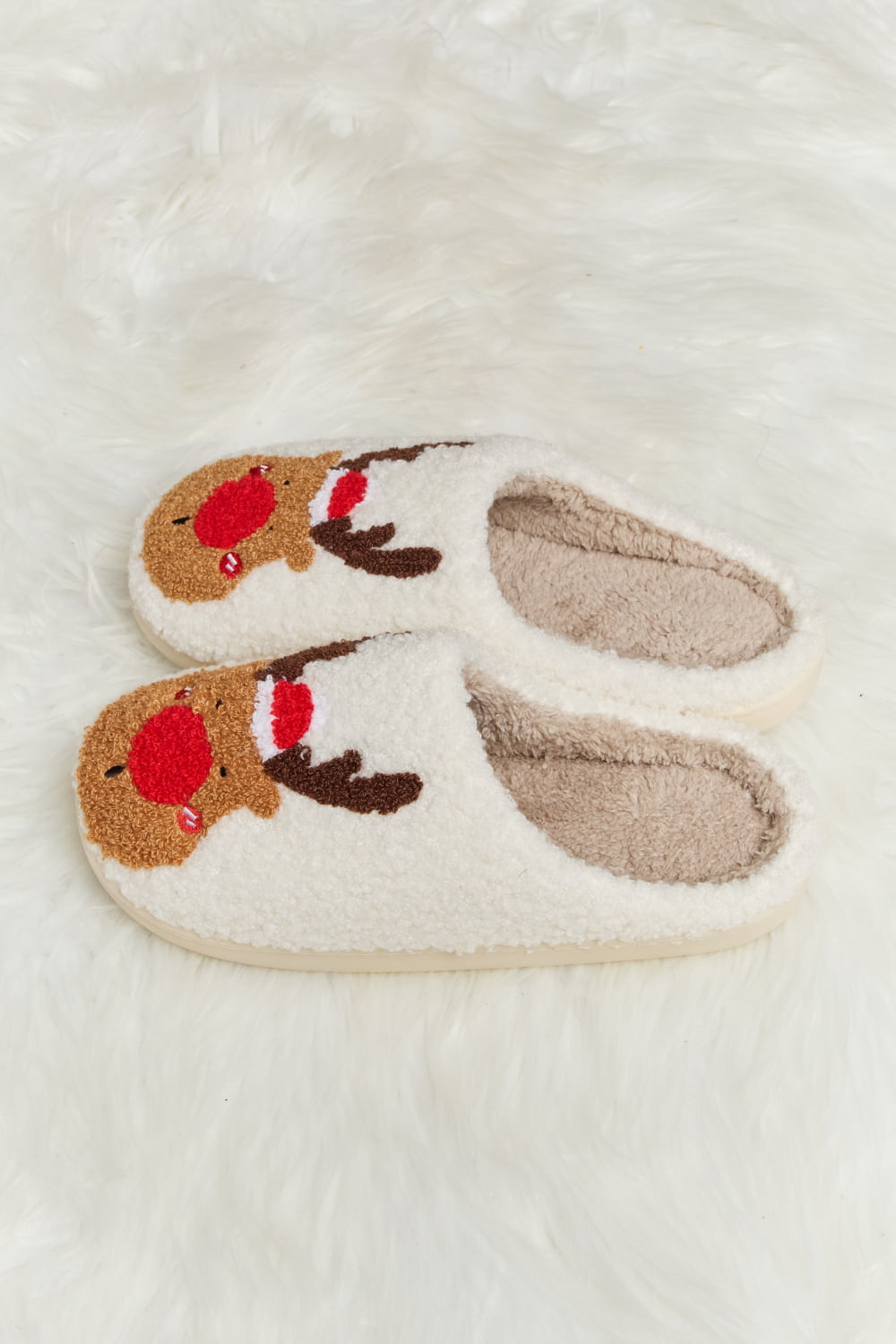 Chaussons en peluche imprimés Melody Rudolph