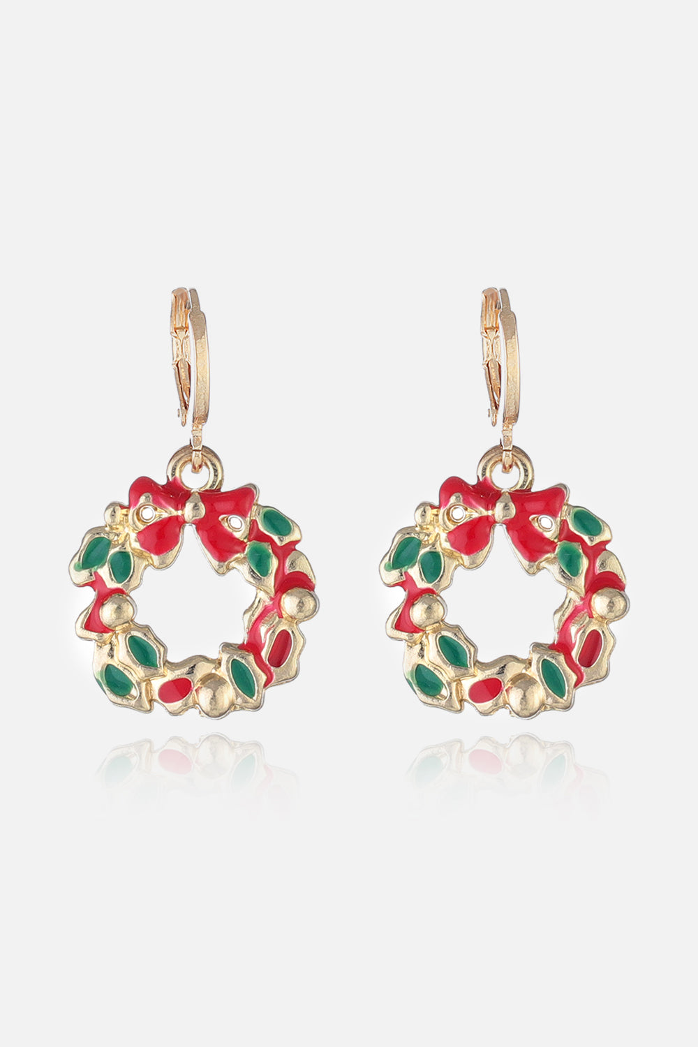 Boucles d'oreilles en alliage sur le thème de Noël