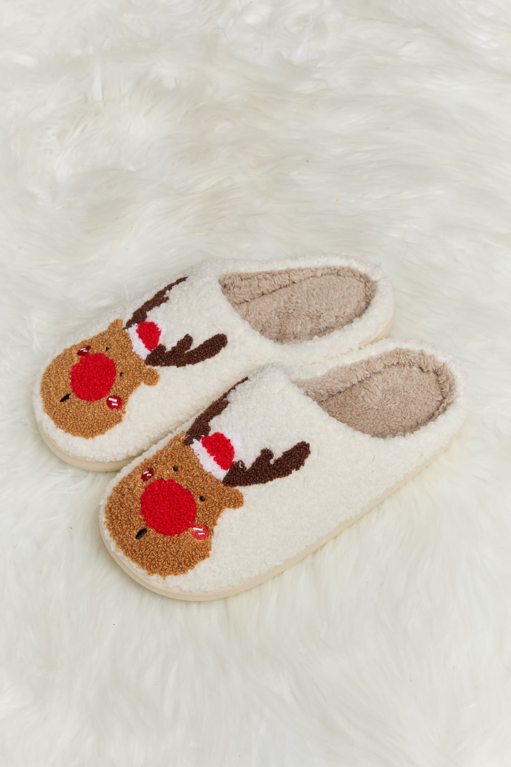 Chaussons en peluche imprimés Melody Rudolph