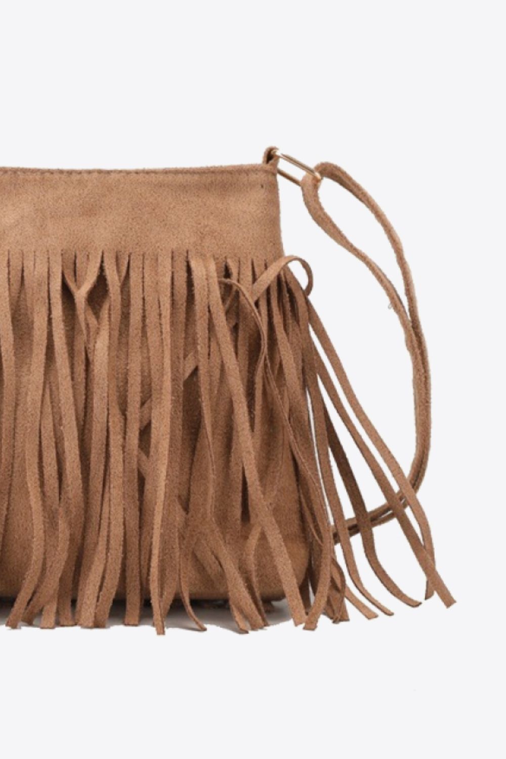 Sac bandoulière en cuir PU Adored avec franges