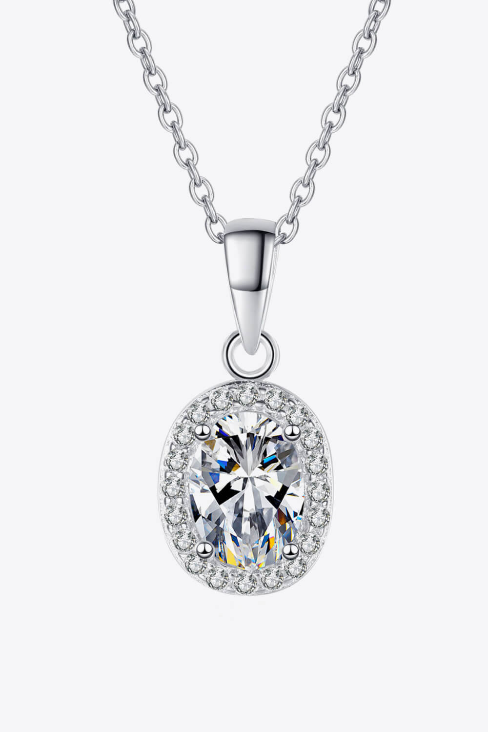 Collier pendentif en moissanite Be The One 1 carat