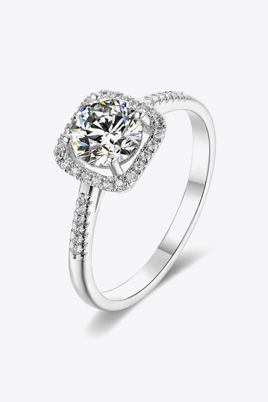 Bague en zircon moissanite 1 carat