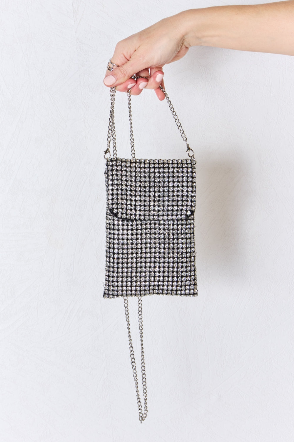 Mini sac bandoulière à strass Forever Link