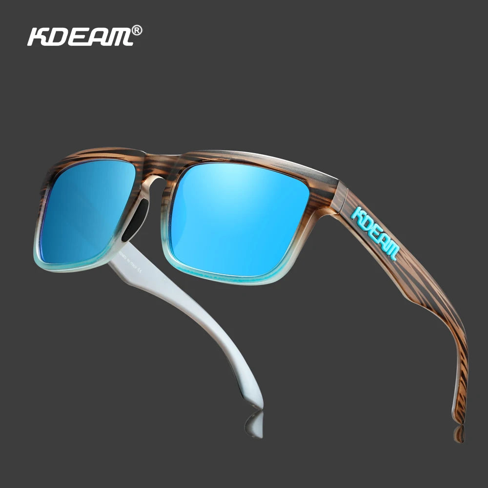 KDEAM 2022 Square Men's Polarized Sunglasses Outdoors Lifestyle