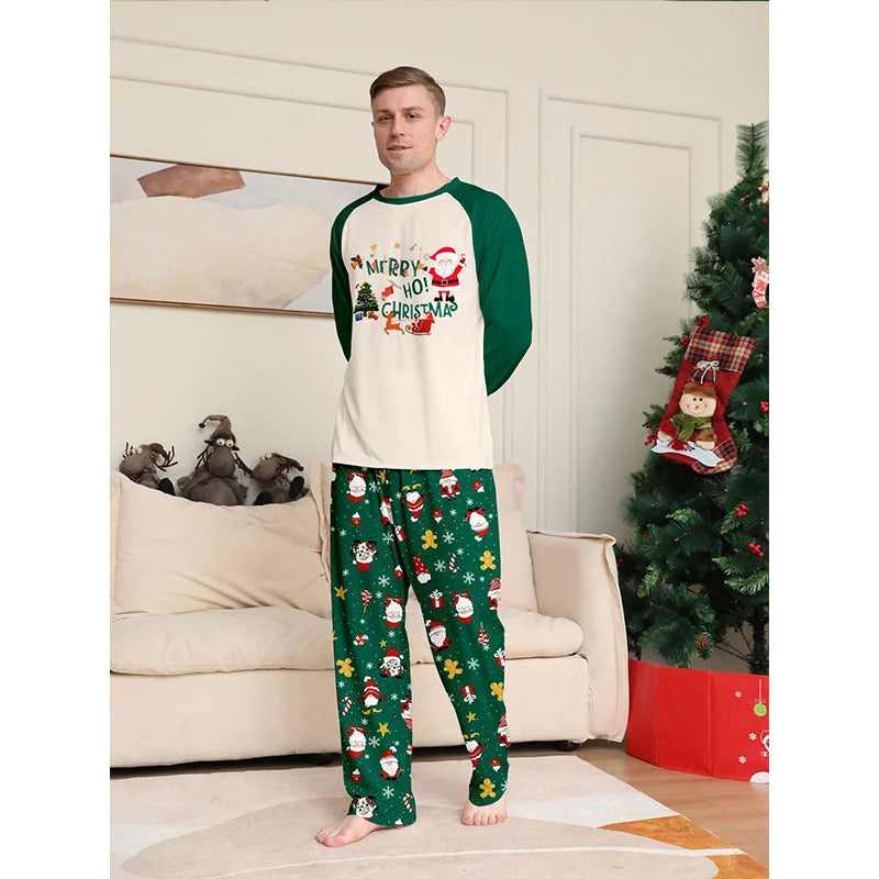 Pyjama de Noël assorti pour toute la famille, ensemble patchwork pour adulte