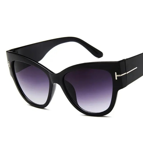 2022 New Tom Fashion Brand Designer Cat Eye Women Sunglasses Female