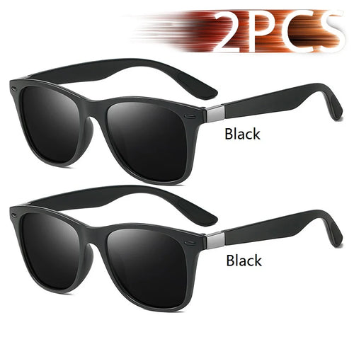 Fashion Vintage Square Unisex Driving Fishing Sunglasses Men Women