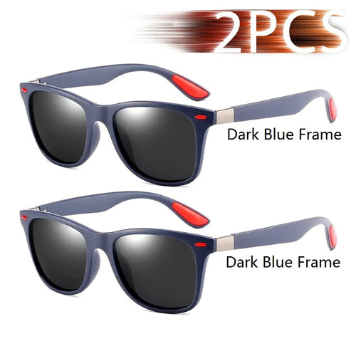 Fashion Vintage Square Unisex Driving Fishing Sunglasses Men Women