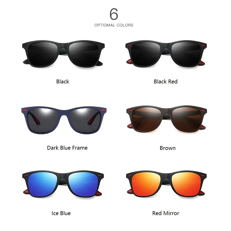 Fashion Vintage Square Unisex Driving Fishing Sunglasses Men Women