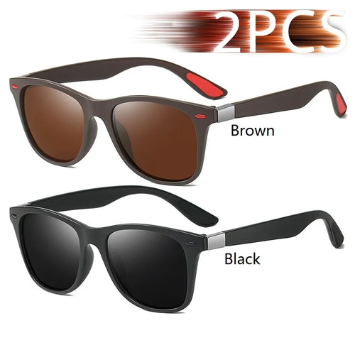 Fashion Vintage Square Unisex Driving Fishing Sunglasses Men Women