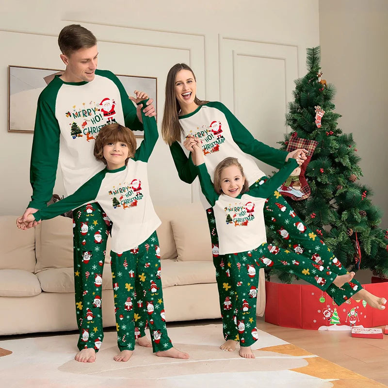 Pyjama de Noël assorti pour toute la famille, ensemble patchwork pour adulte