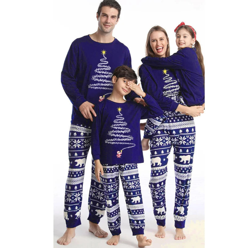 Pyjama de Noël en famille, vêtements assortis pour mère, père et enfants 