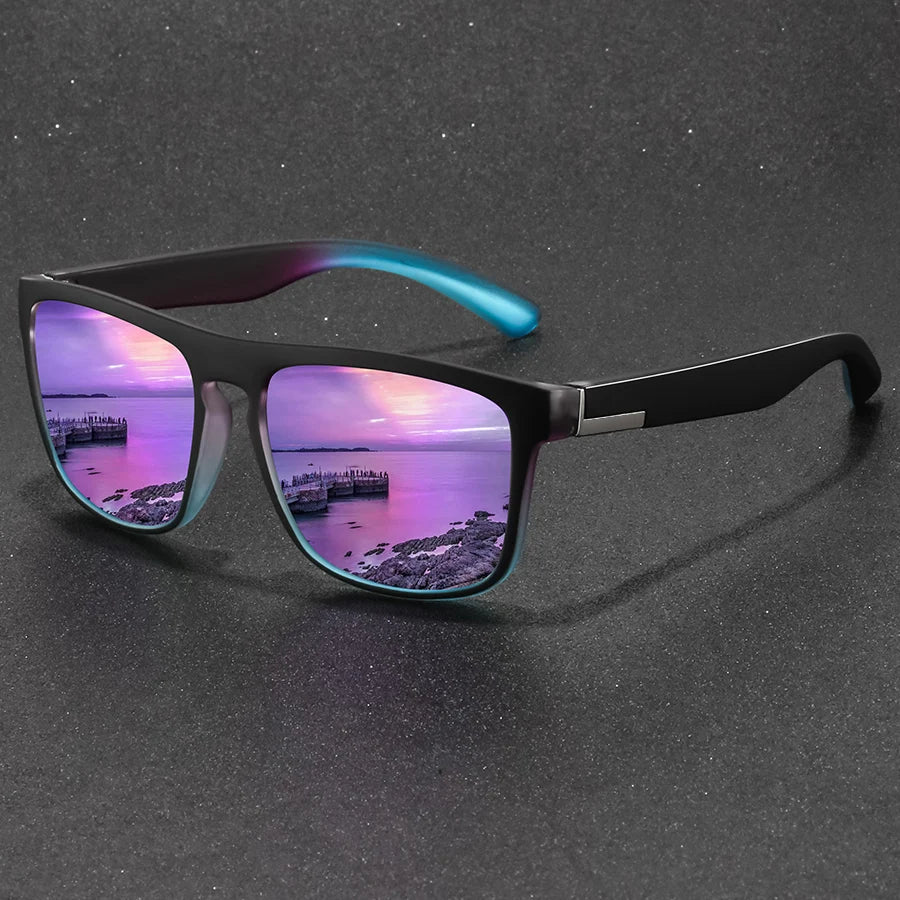 Fashion Vintage Square Sport Sunglasses Men Women Fishing Driving Man