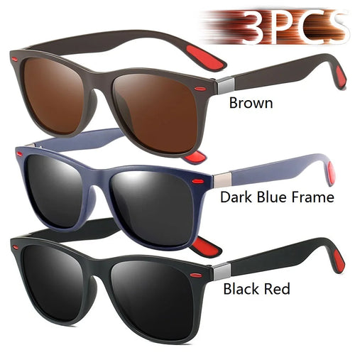 Fashion Vintage Square Unisex Driving Fishing Sunglasses Men Women