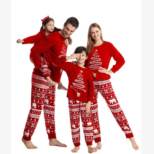 Pyjama de Noël en famille, vêtements assortis pour mère, père et enfants 