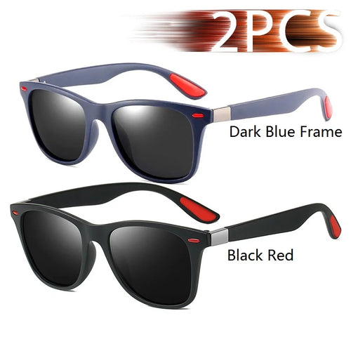 Fashion Vintage Square Unisex Driving Fishing Sunglasses Men Women