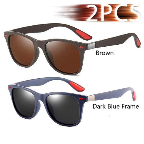 Fashion Vintage Square Unisex Driving Fishing Sunglasses Men Women