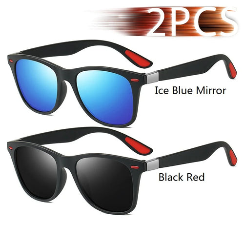 Fashion Vintage Square Unisex Driving Fishing Sunglasses Men Women