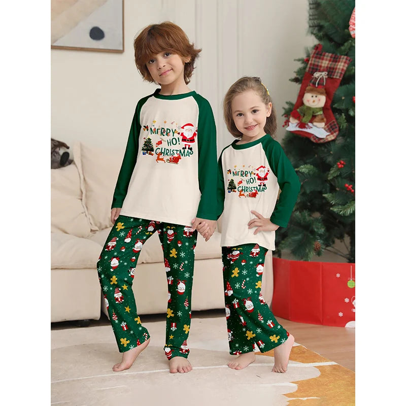 Pyjama de Noël assorti pour toute la famille, ensemble patchwork pour adulte