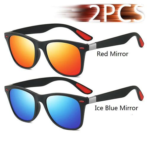 Fashion Vintage Square Unisex Driving Fishing Sunglasses Men Women