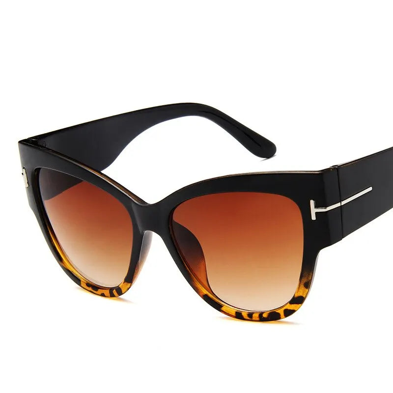 2022 New Tom Fashion Brand Designer Cat Eye Women Sunglasses Female