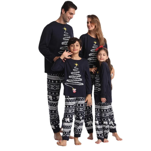 Pyjama de Noël en famille, vêtements assortis pour mère, père et enfants 