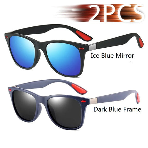 Fashion Vintage Square Unisex Driving Fishing Sunglasses Men Women