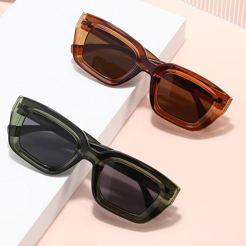 New Retro Square Men And Women With The Same Sunglasses Fashion Ins