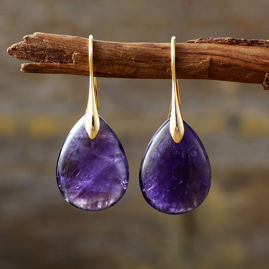 Boucles d'oreilles pendantes en cristal