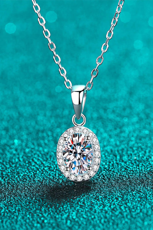 Collier pendentif en moissanite Be The One 1 carat