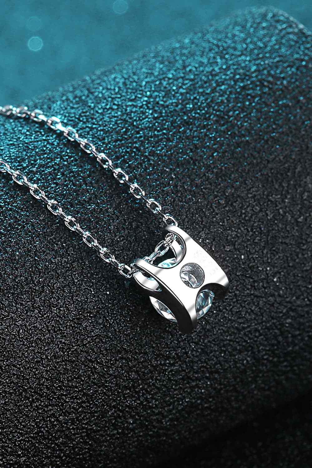 Collier en argent sterling 925 avec moissanite