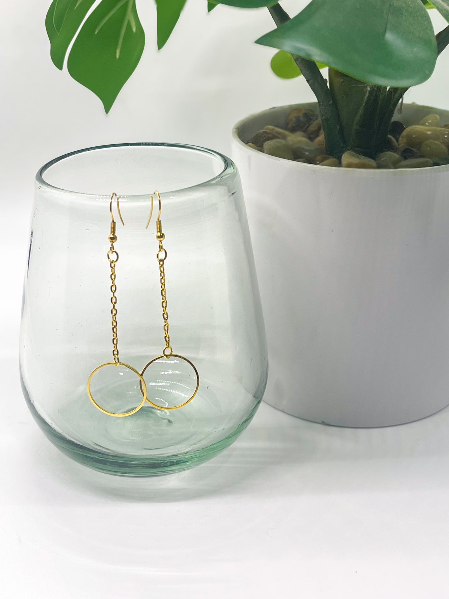 Boucles d'oreilles pendantes Luna