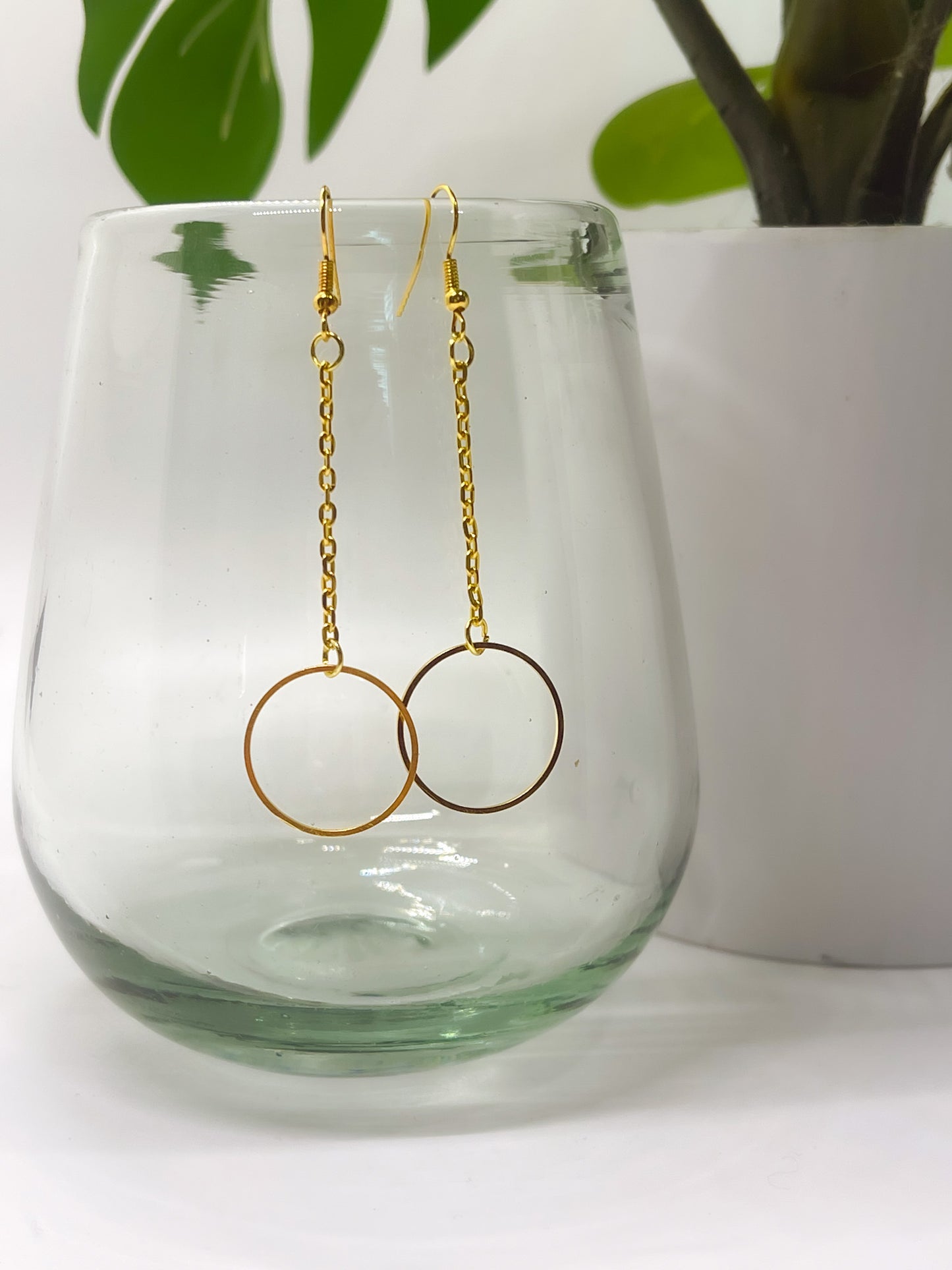 Boucles d'oreilles pendantes Luna