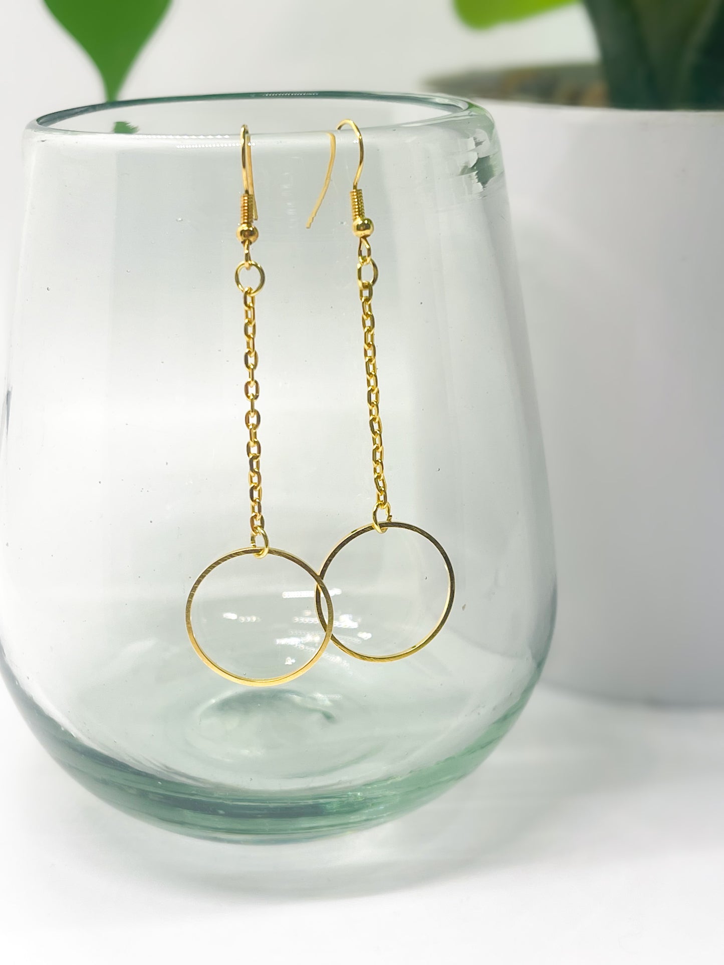 Boucles d'oreilles pendantes Luna