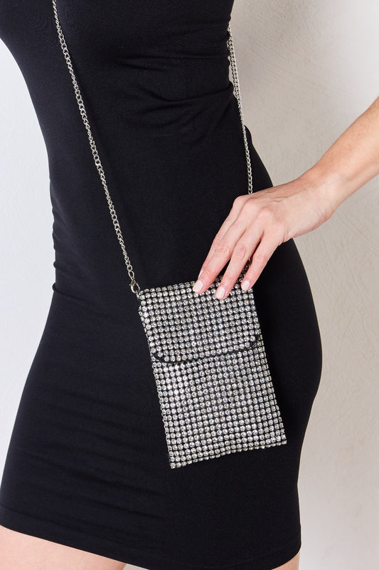 Mini sac bandoulière à strass Forever Link