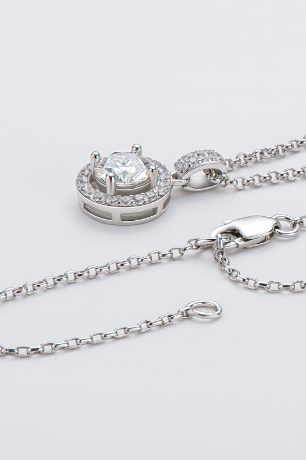 Collier en argent sterling 925 avec pendentif en zircon