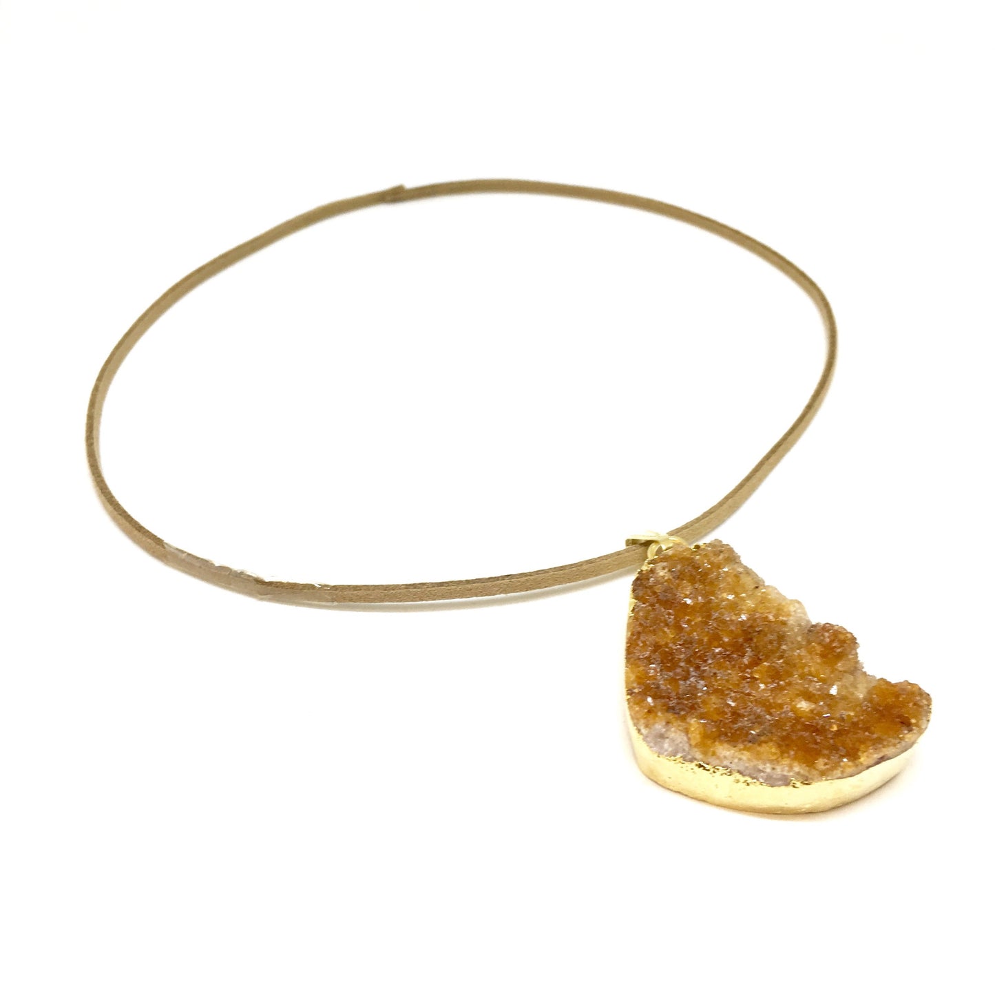 Pendentif grappe de citrine orange 