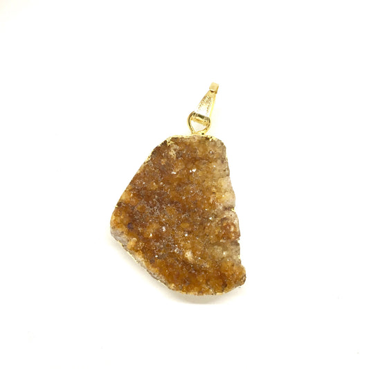 Pendentif grappe de citrine orange 